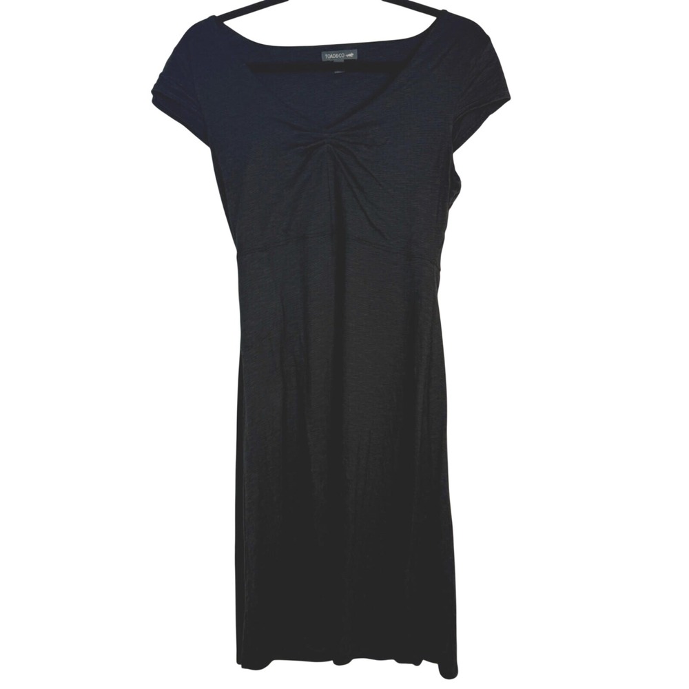 Toad&Co Rosemarie Dress Womens M Black Stretch Sustainable Gorpcore‎ Casual